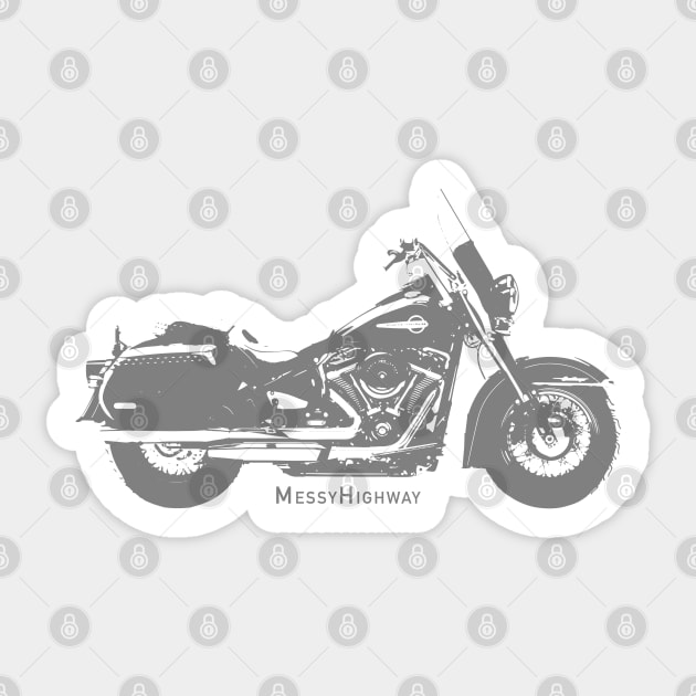 Harley Heritage Classic 107 18, shadow Sticker by MessyHighway